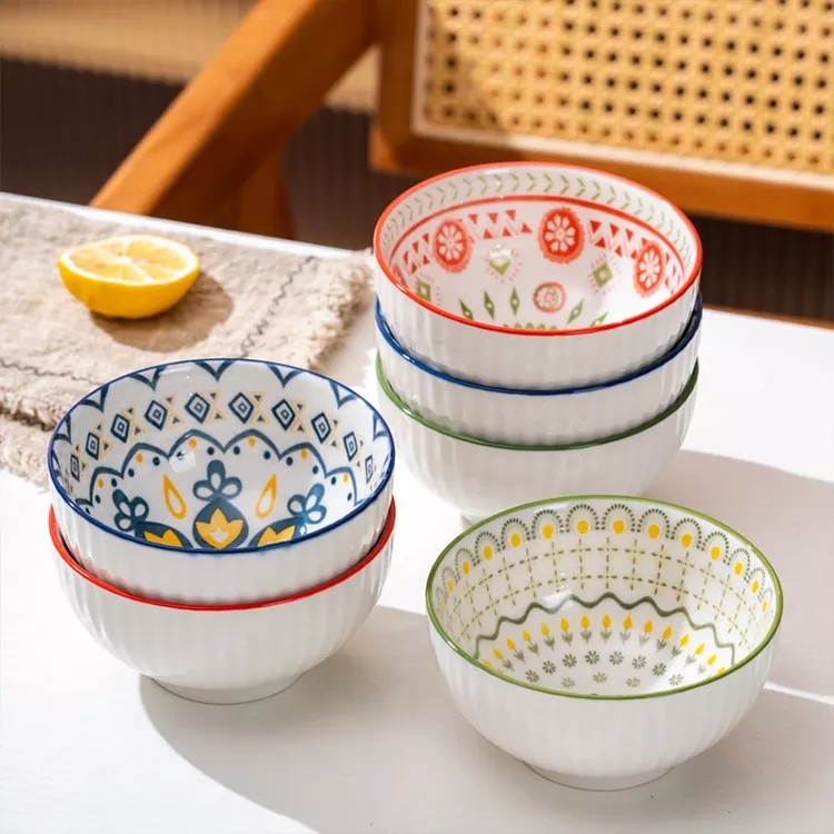 Ceramic bowl with exquisite design