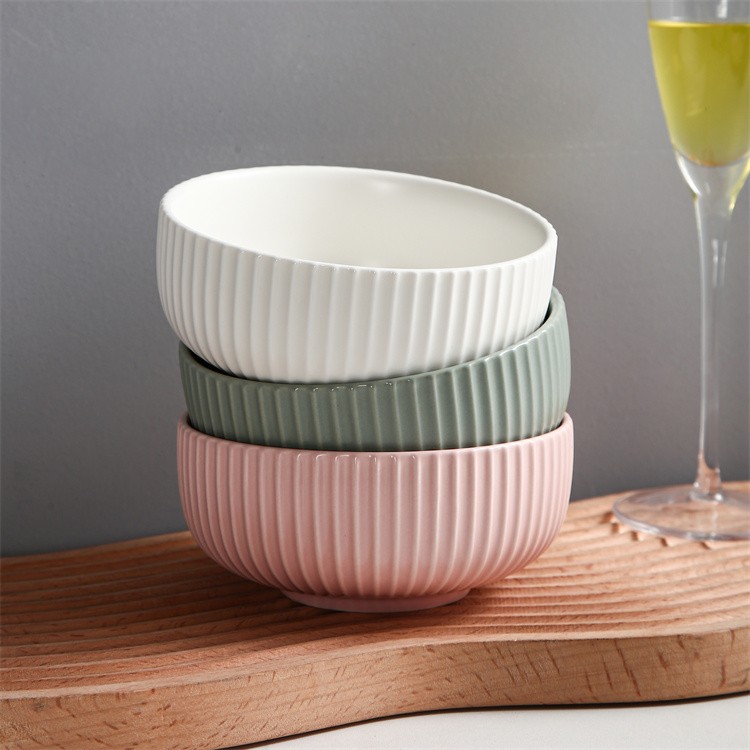 Wholesale Price Round Ceramic Dinnerware Porcelain Bowl Set