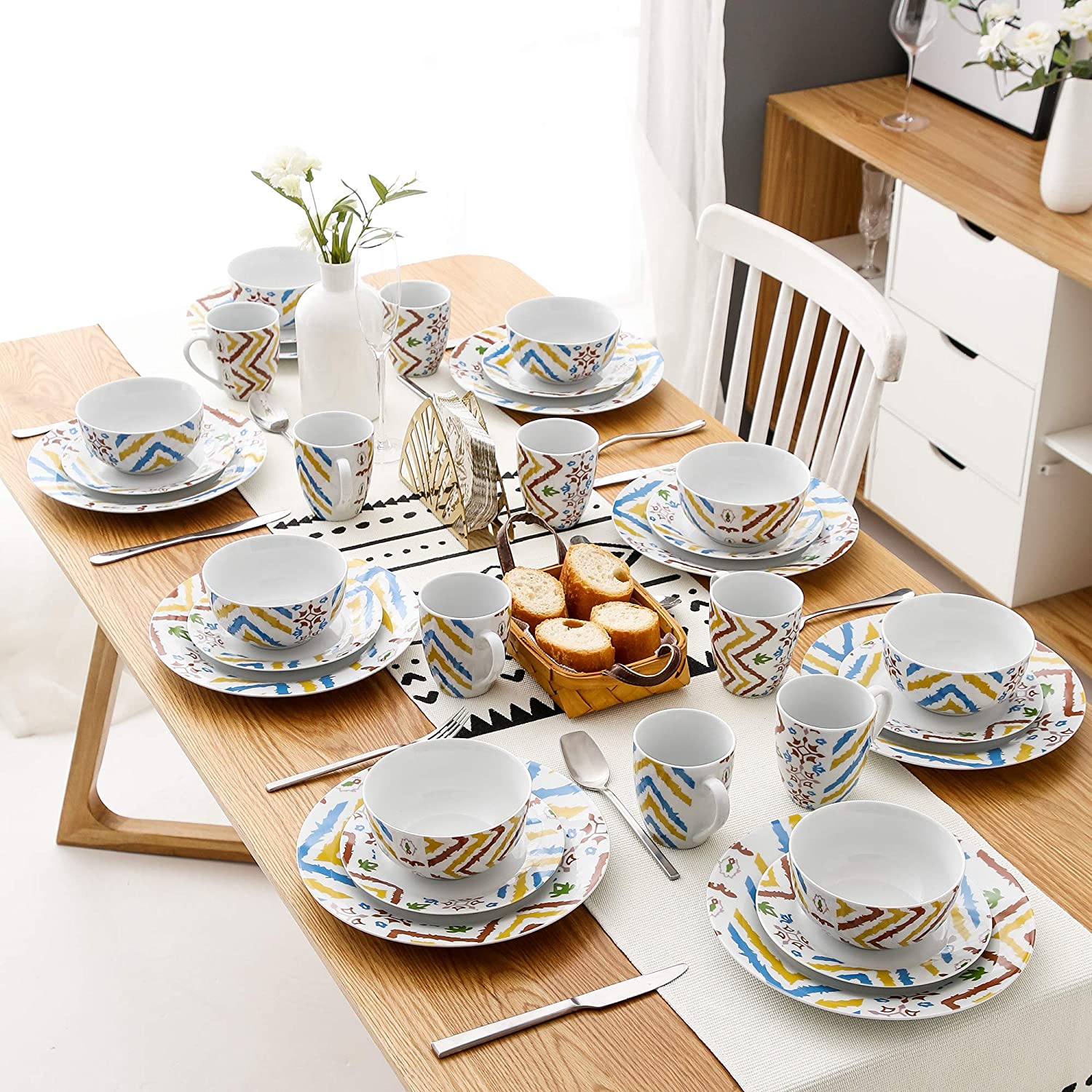 Wholesale ceramic dinnerware set homeware products decal porcelain dinner set