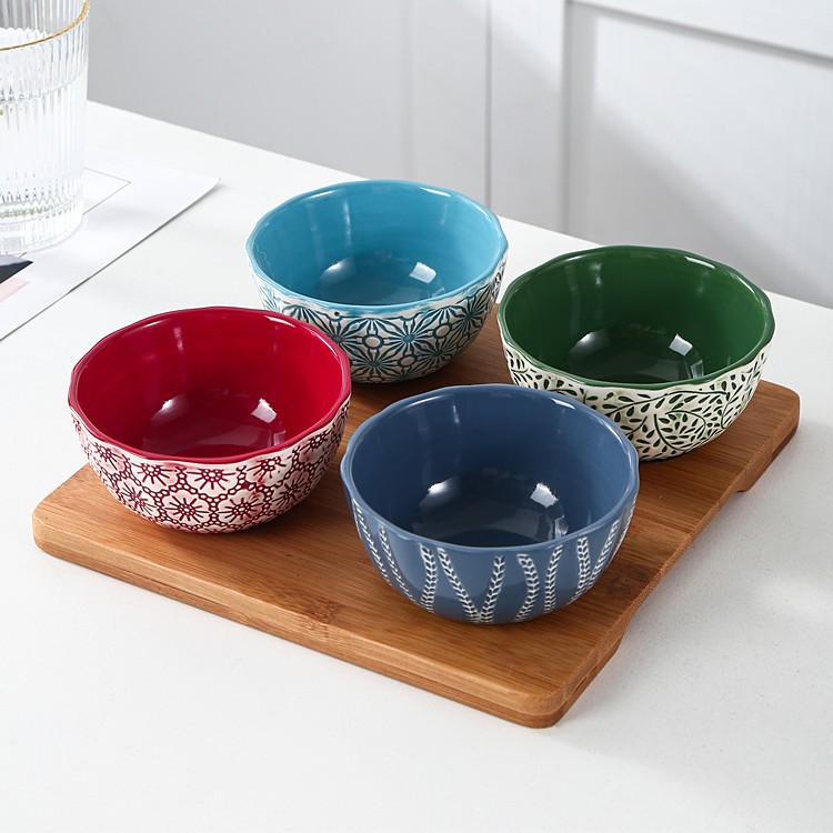 Wholesale Price Round Ceramic Dinnerware Porcelain Bowl Set