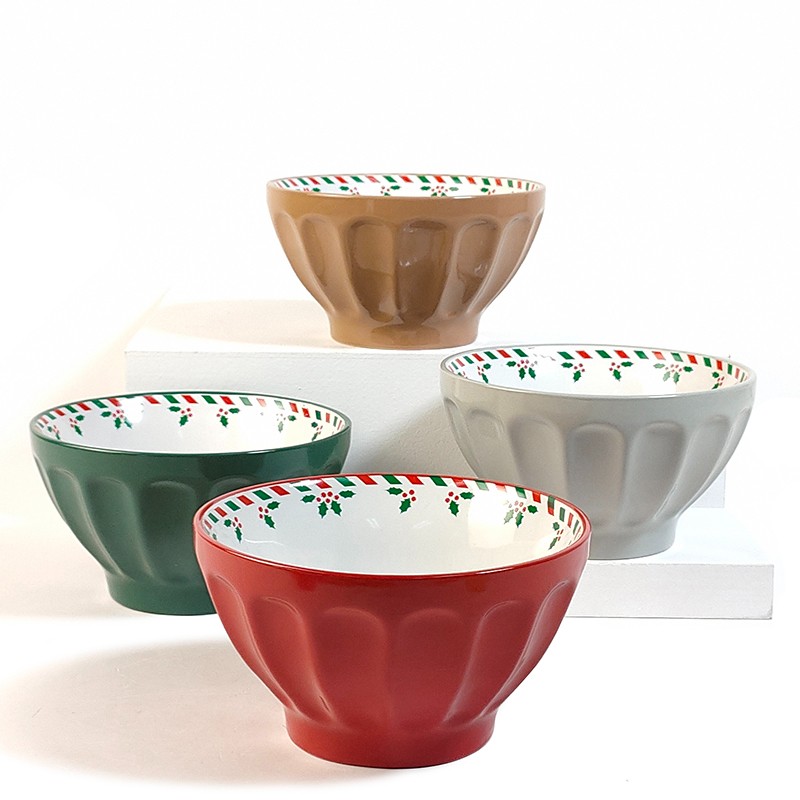 Wholesale Price Round Ceramic Dinnerware Porcelain Bowl Set