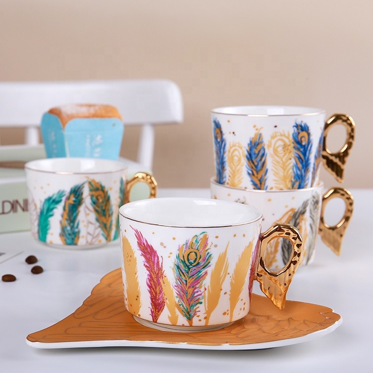 Exquisite ceramic soup mug, coffee cup, milk cup